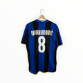 Inter Milan football shirt Ibrahimovic black and blue stripes