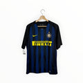 Inter milan black and blue stripes nike