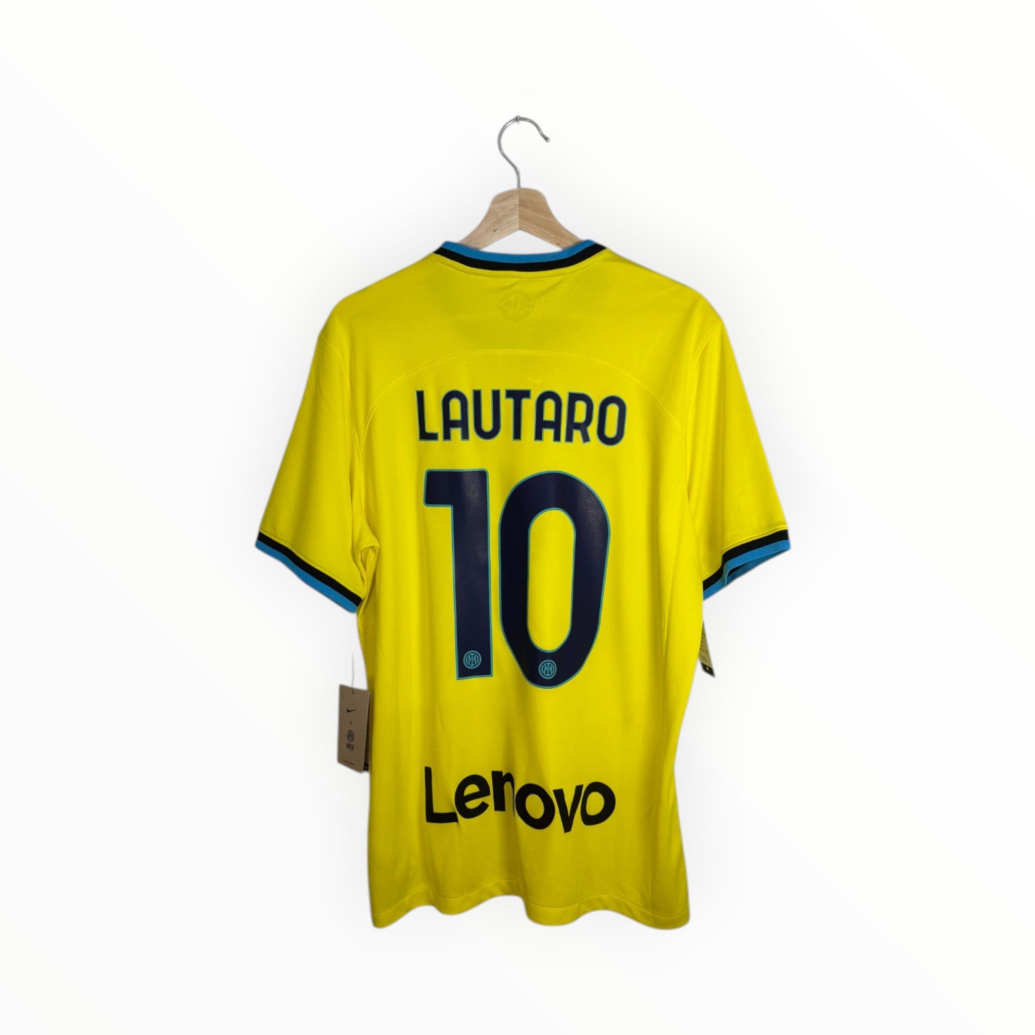 Inter yellow football shirt lautaro