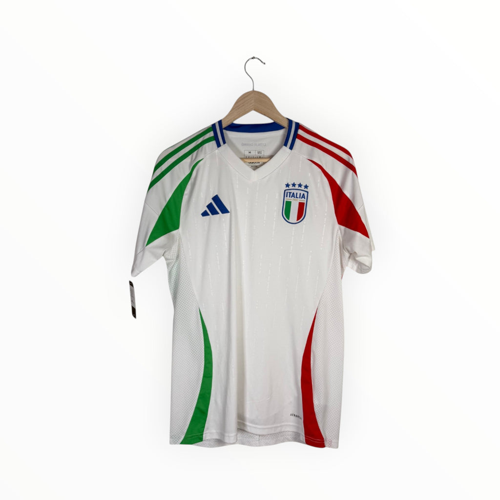 Italy football shirt white 2024 away adidas