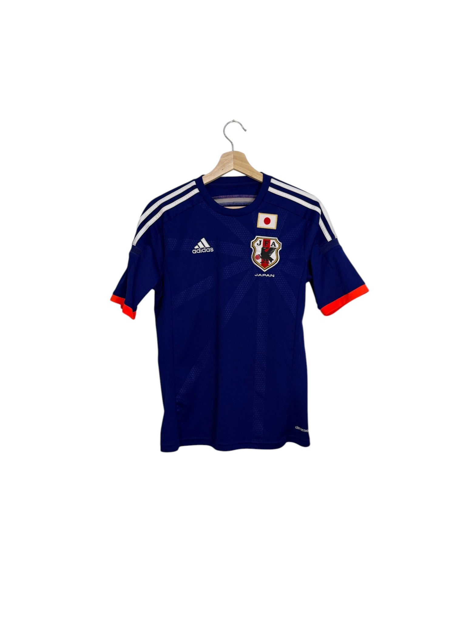 Japan adidas football shirt blue and white stripes