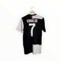 Juventus football shirt Ronaldo black and white