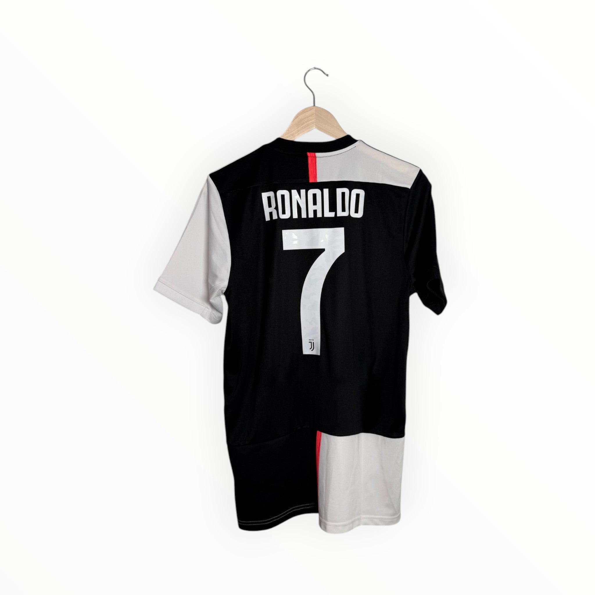 Juventus football shirt Ronaldo black and white