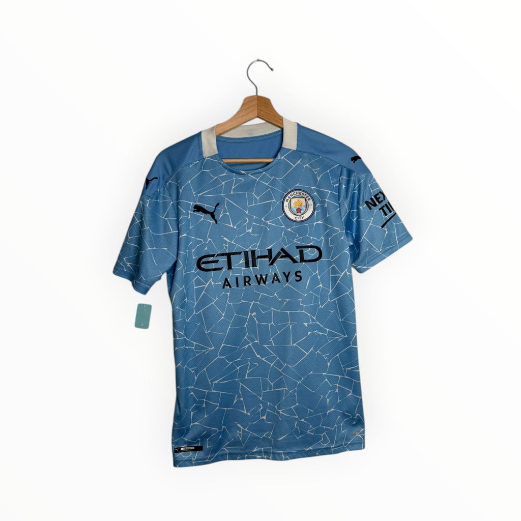 Light blue and white football shirt puma Manchester city