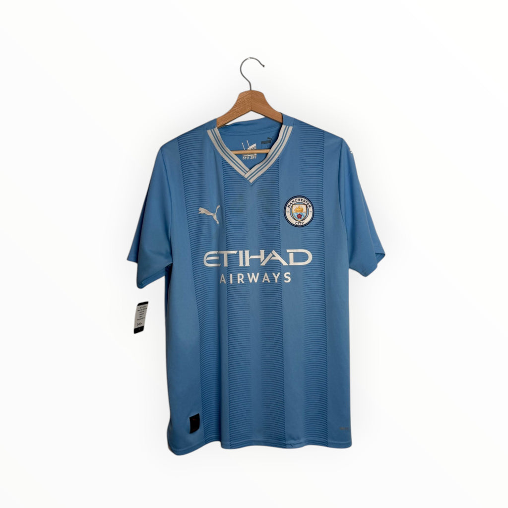 Light blue football shirt pum manchester city