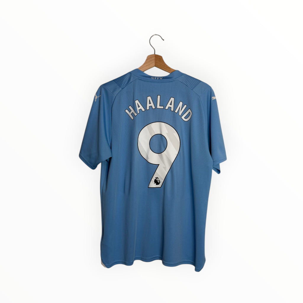 Light blue football shirt puma Erling Haaland number 9