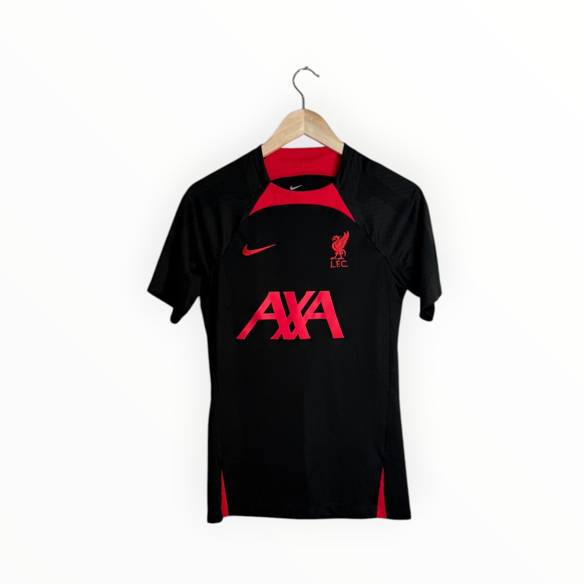 Liverpool football shirt training nike black and red