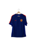 MANCHESTER UNITED blue and navy stripes jersey nike