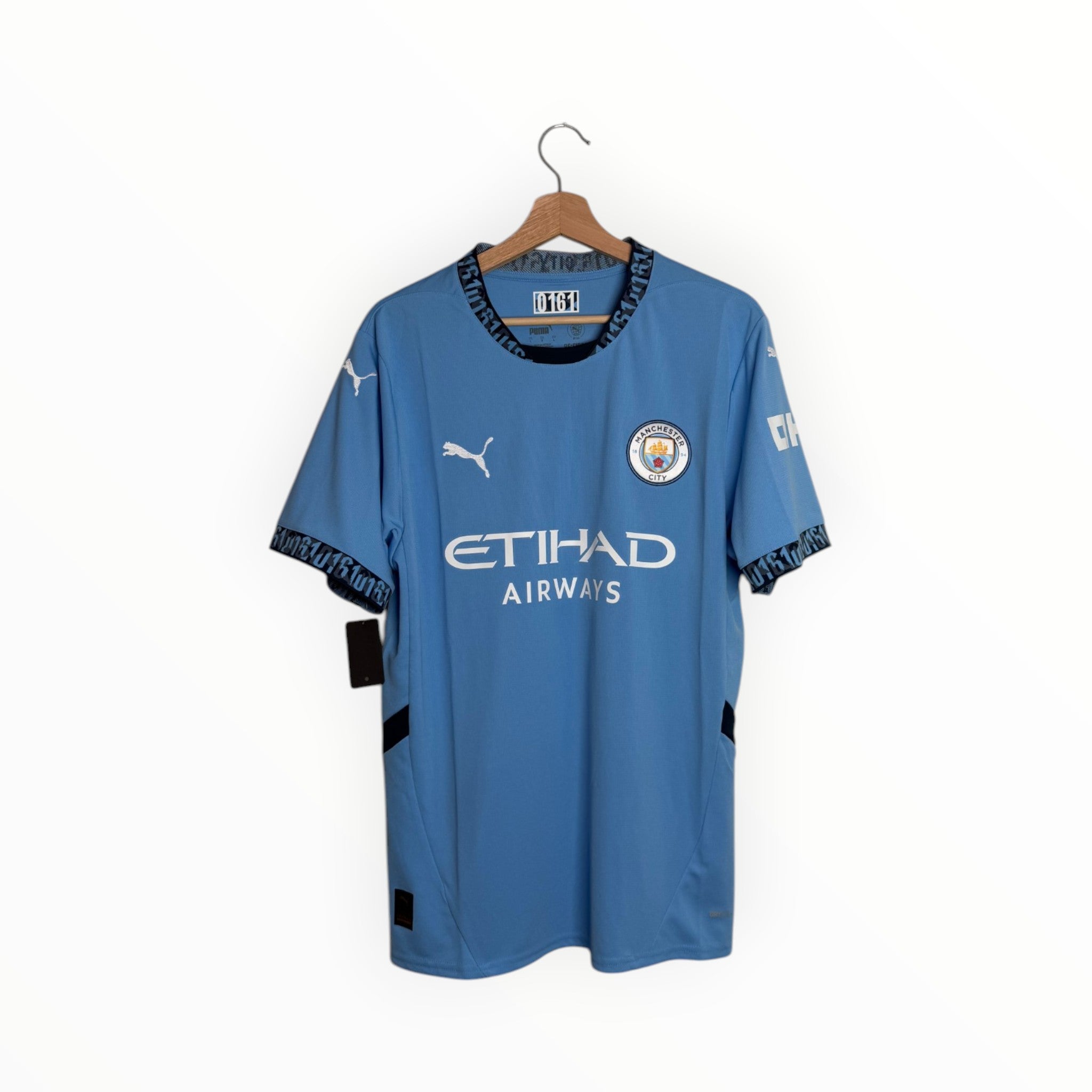 Manchester City light blue football shirt puma
