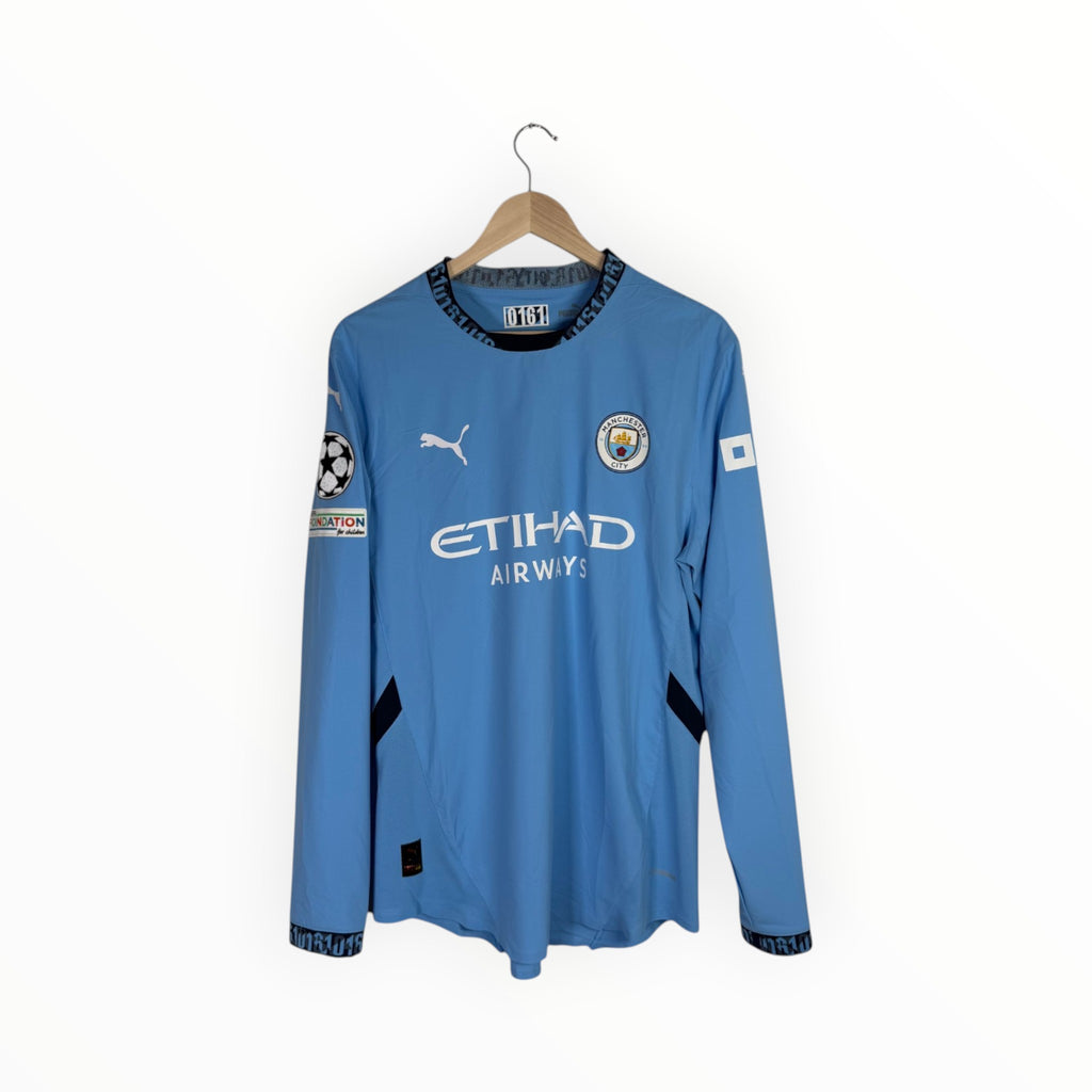Manchester City puma football shirt sky blue long sleeve
