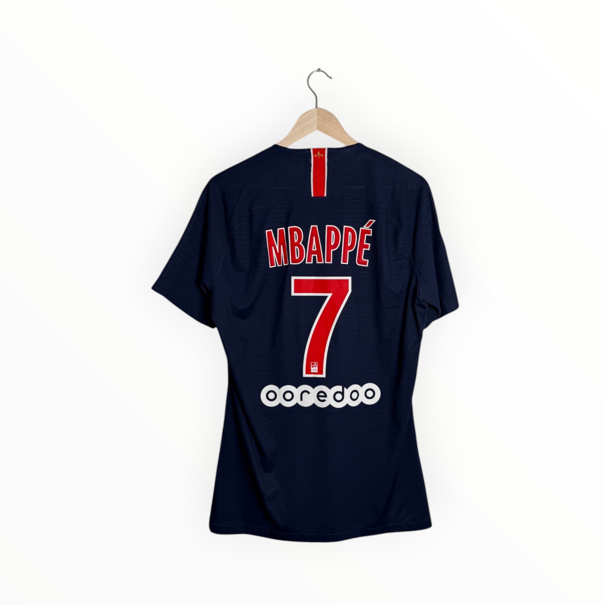Mbappé football shirt player issue navy psg