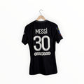 Messi black football shirt psg player issue