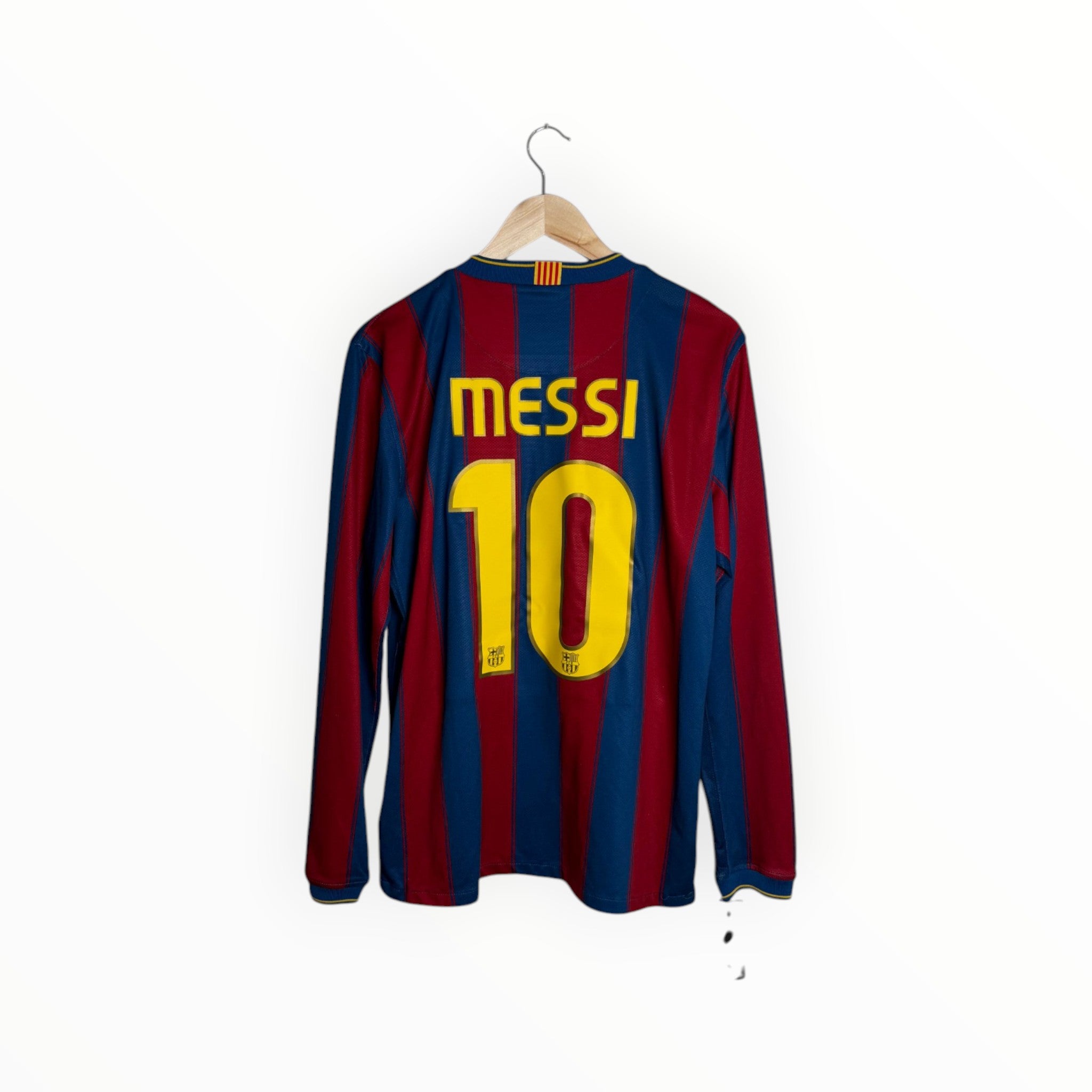 Messi long sleeve football shirt blue and red Barca