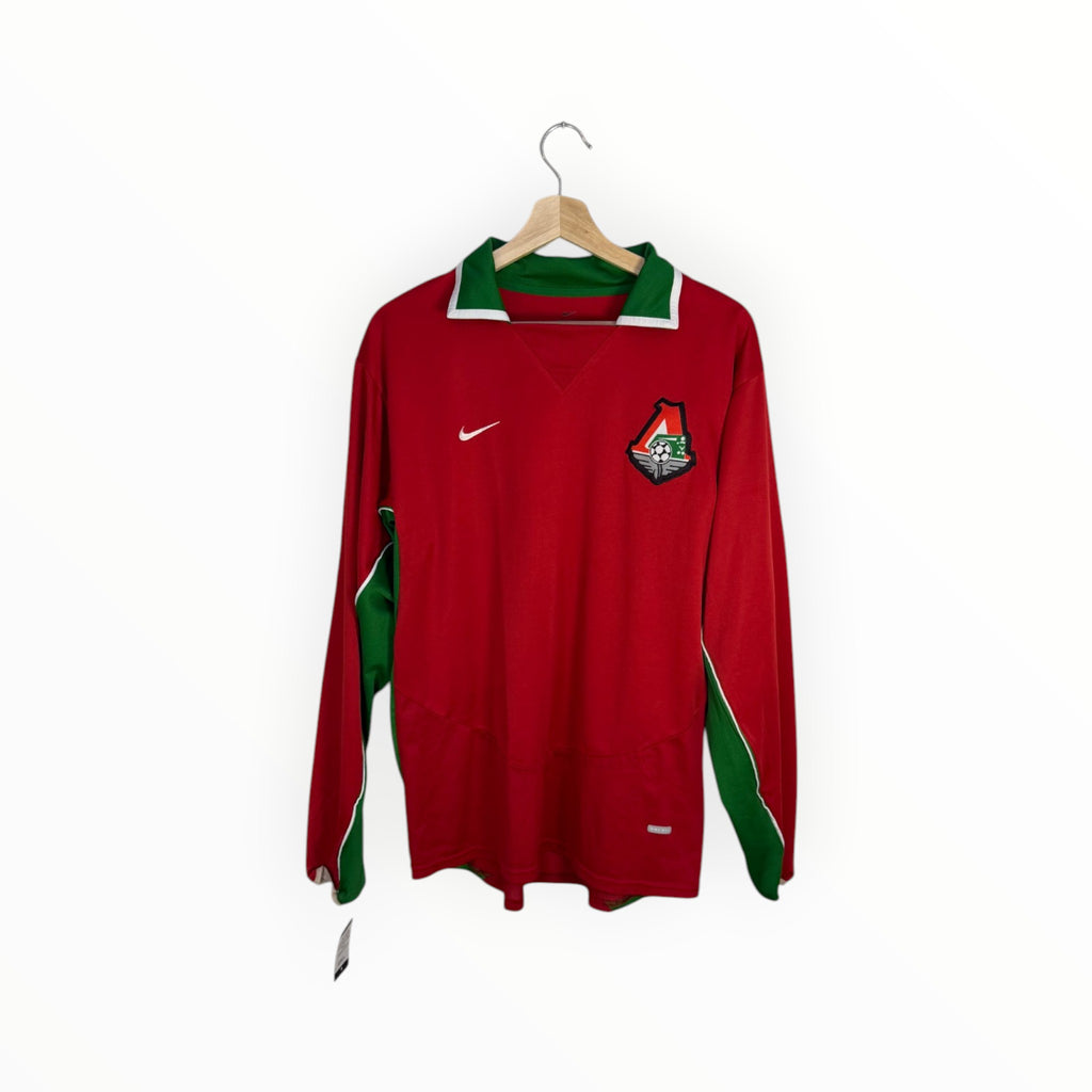 Nike football shirt red and green long sleeve lokomotiv