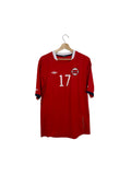 Norway umbro 17 red football shirt