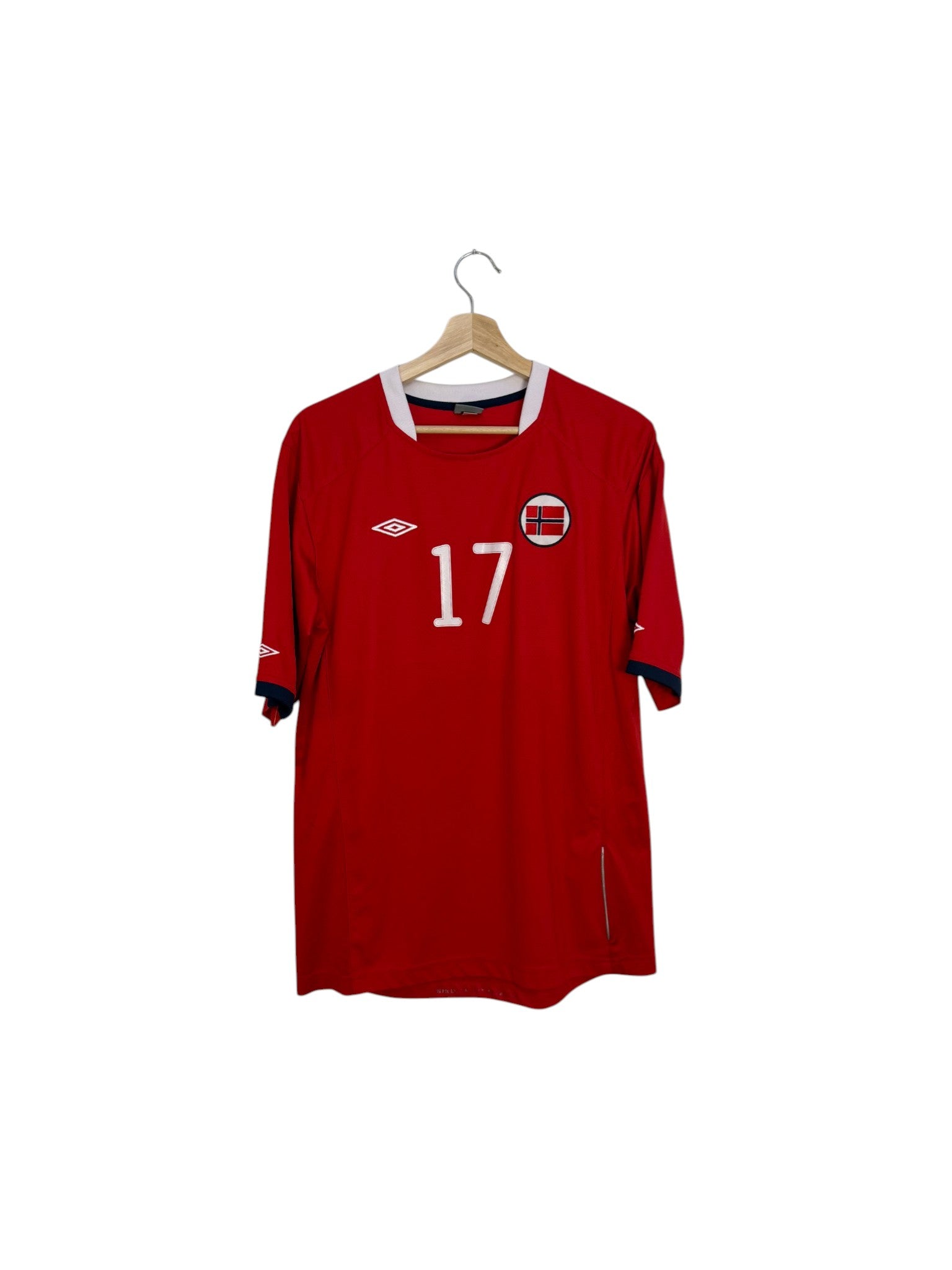 Norway umbro 17 red football shirt