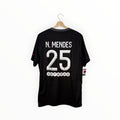 PSG black football shirt nuno mendes 25