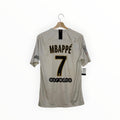PSG football shirt mbappe cream