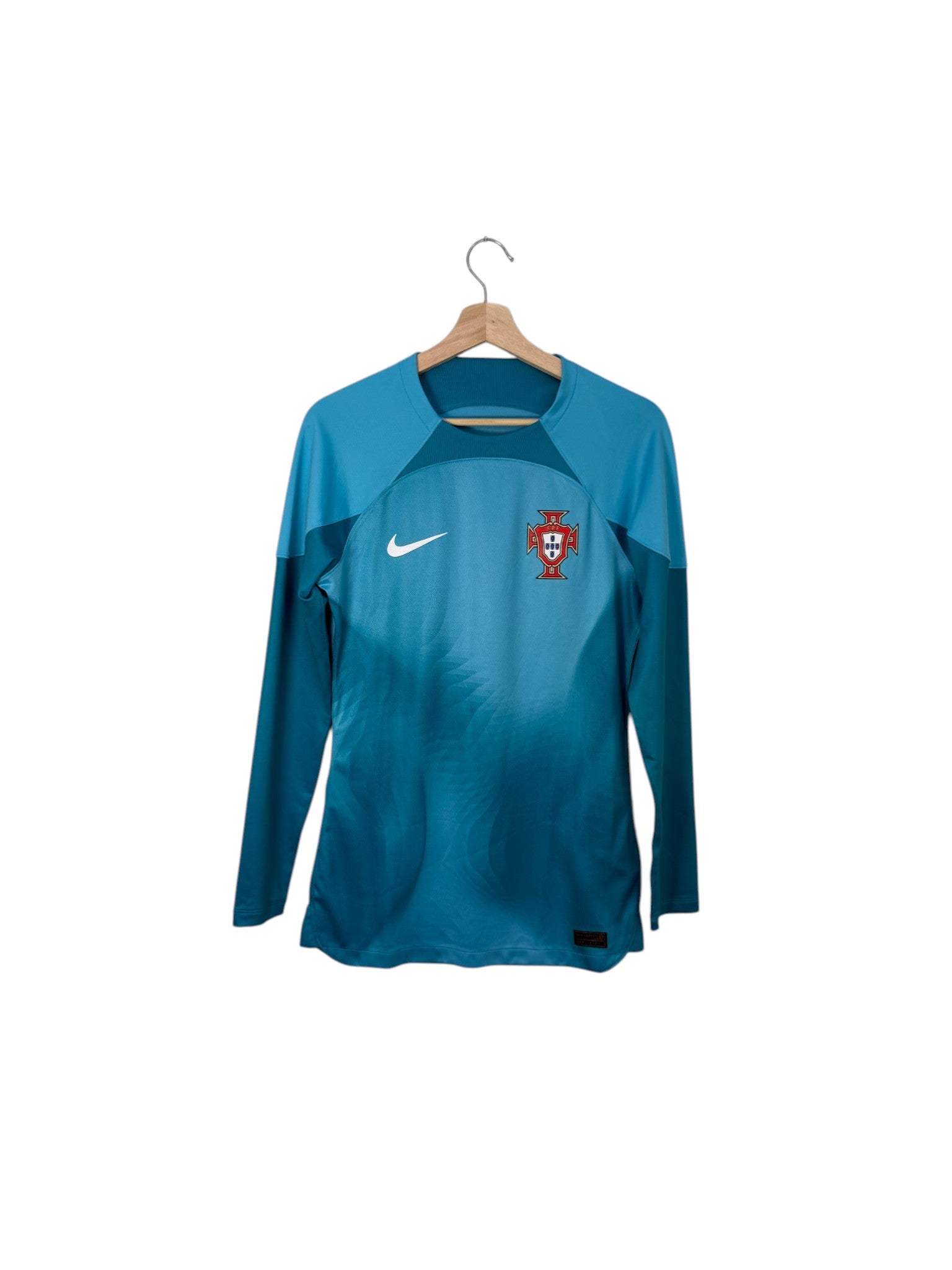 Portugal blue football shirt long sleeve nike