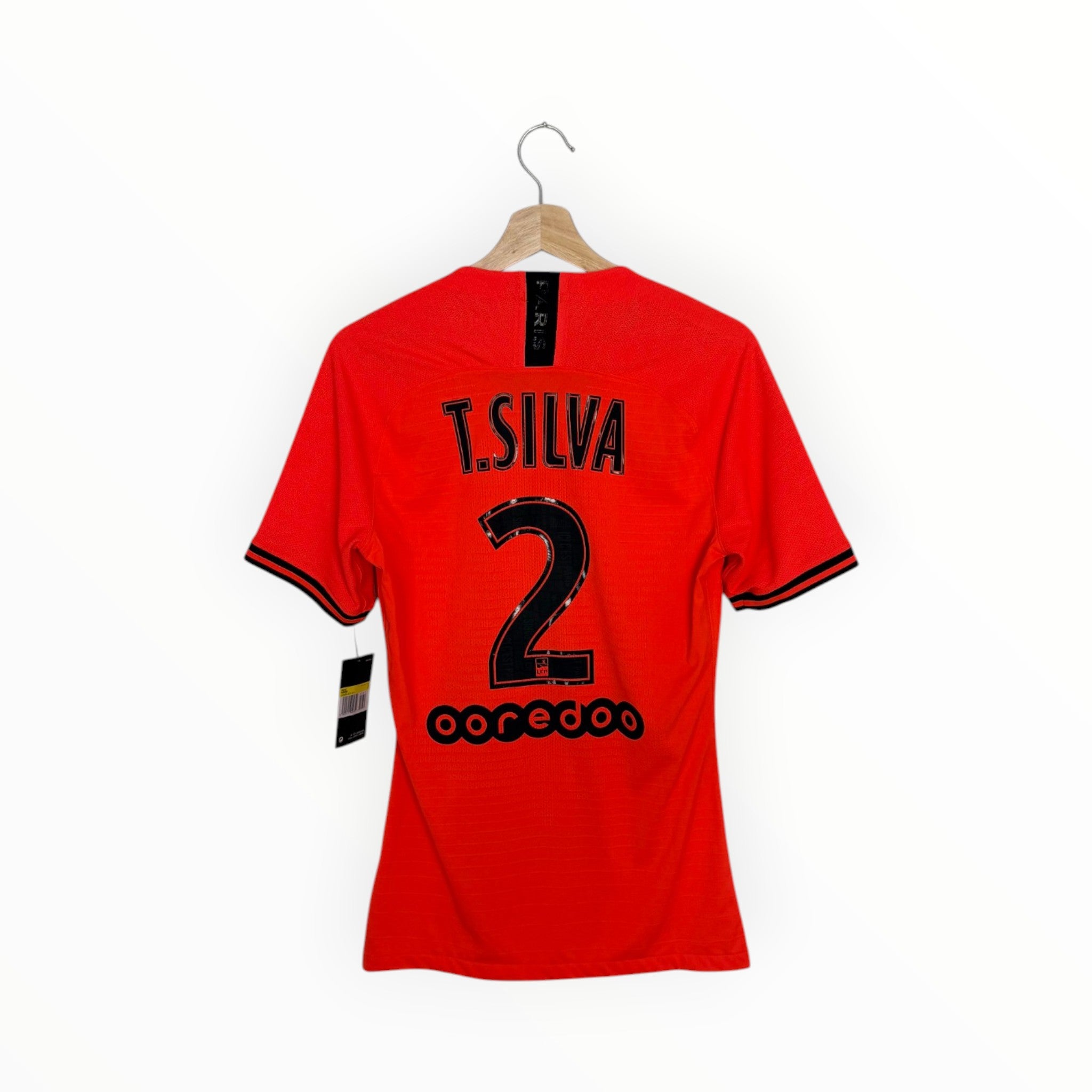 Psg football shirt orange and black thiago silva