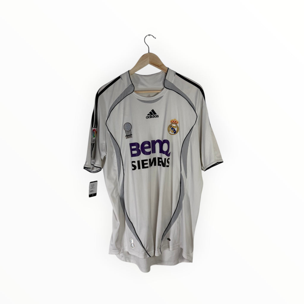 Real Madrid white football shirt 2006