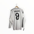 Real Madrid white jersey long sleeve mbappe