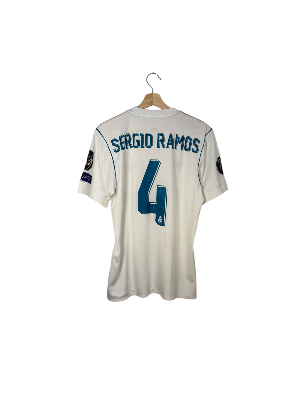 Real madrid football shirt sergio ramos white