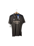 Real madrid grey football shirt adidas polo collar