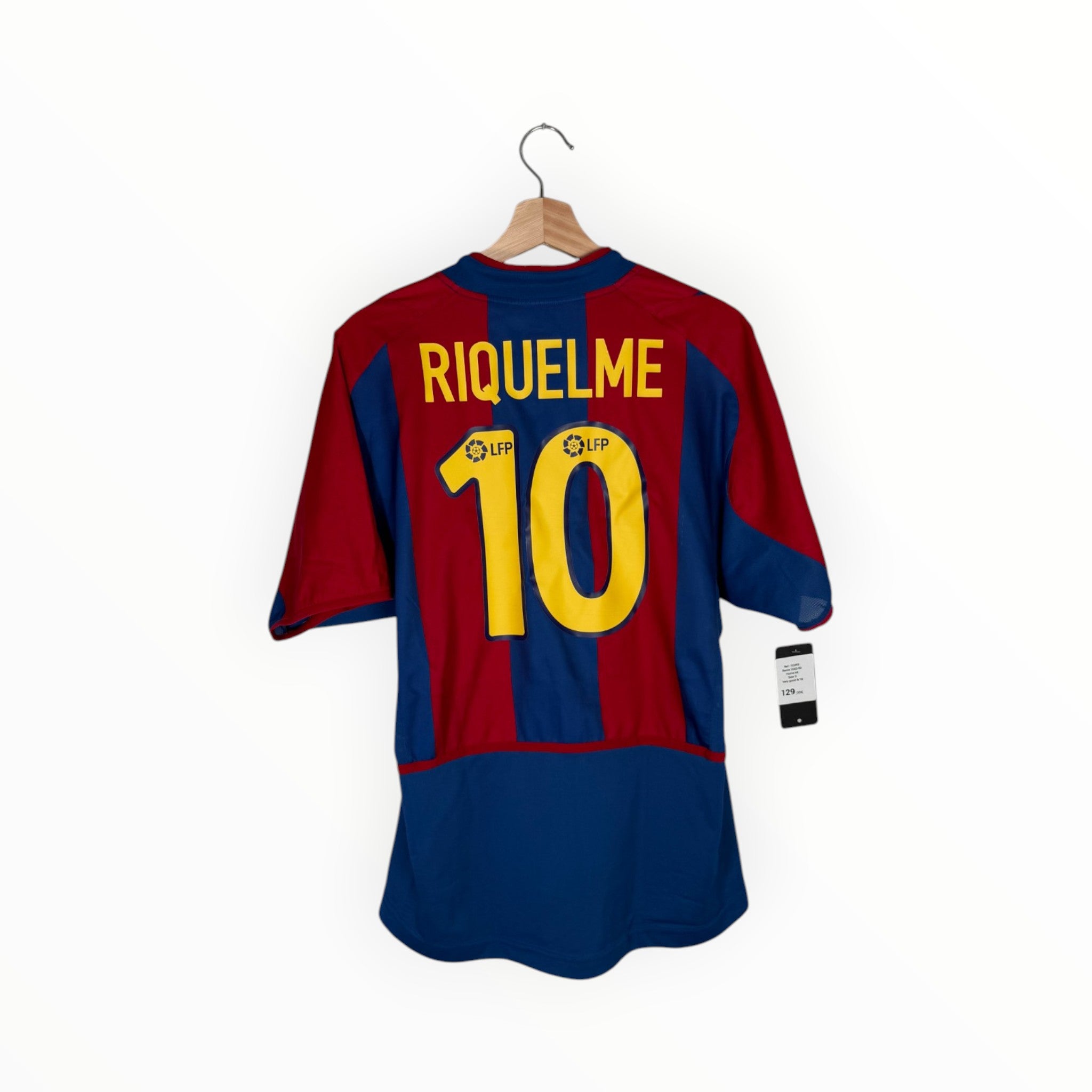 Riquelme football shirt barcelona vintage