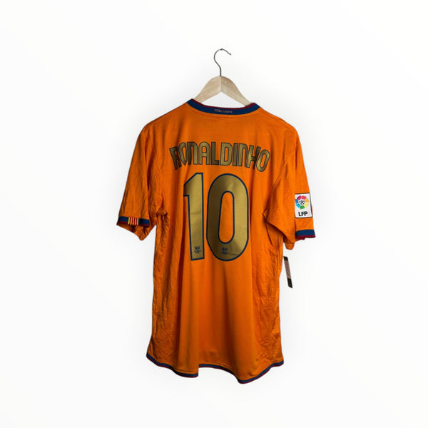 Ronaldinho football shirt barcelona orange