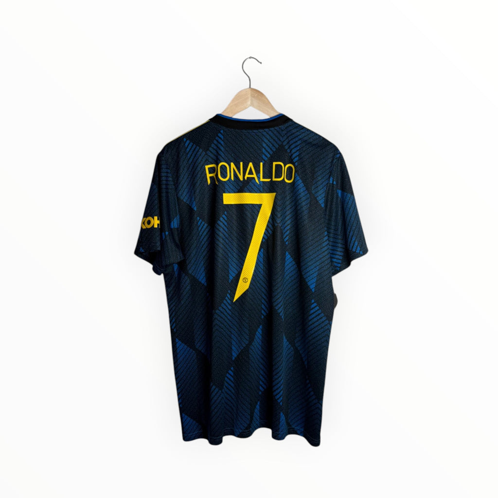 Ronaldo football shirt Manchester United blue third