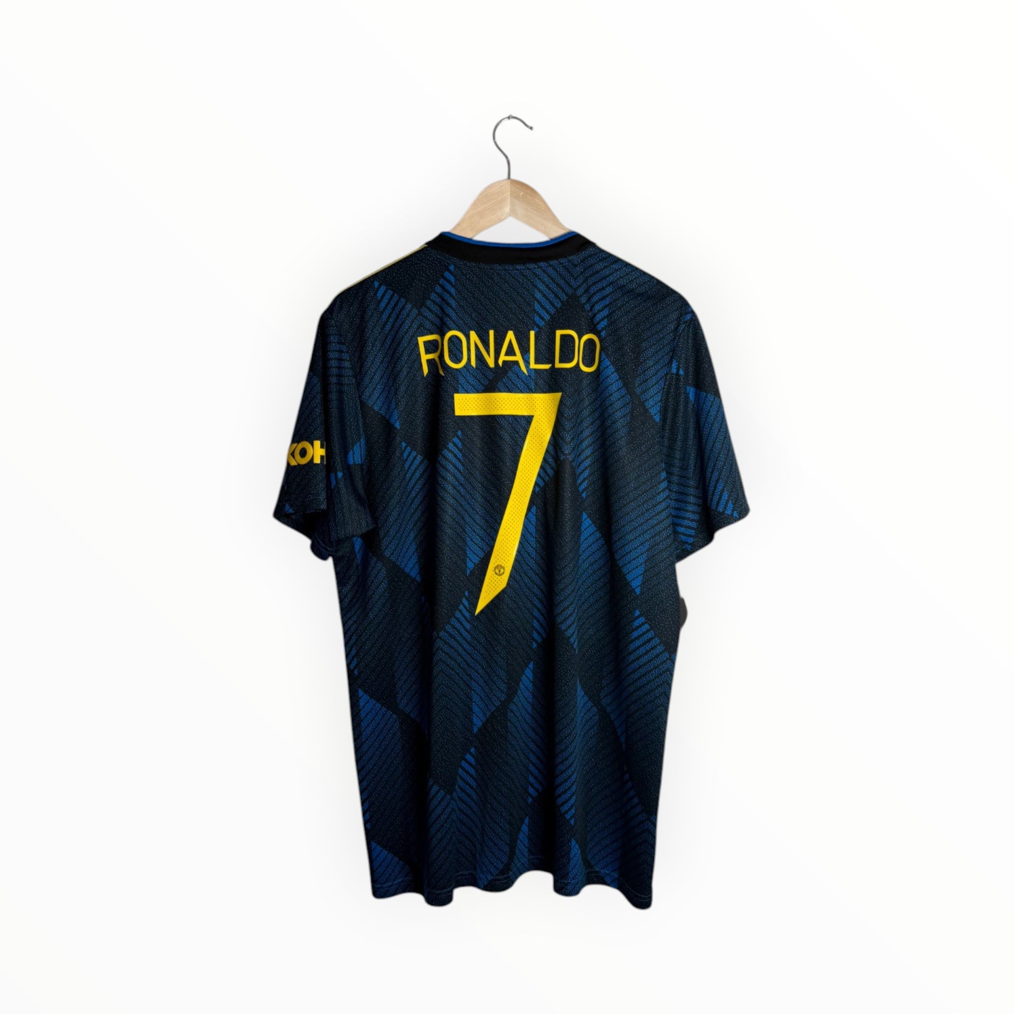 Ronaldo football shirt Manchester United blue third