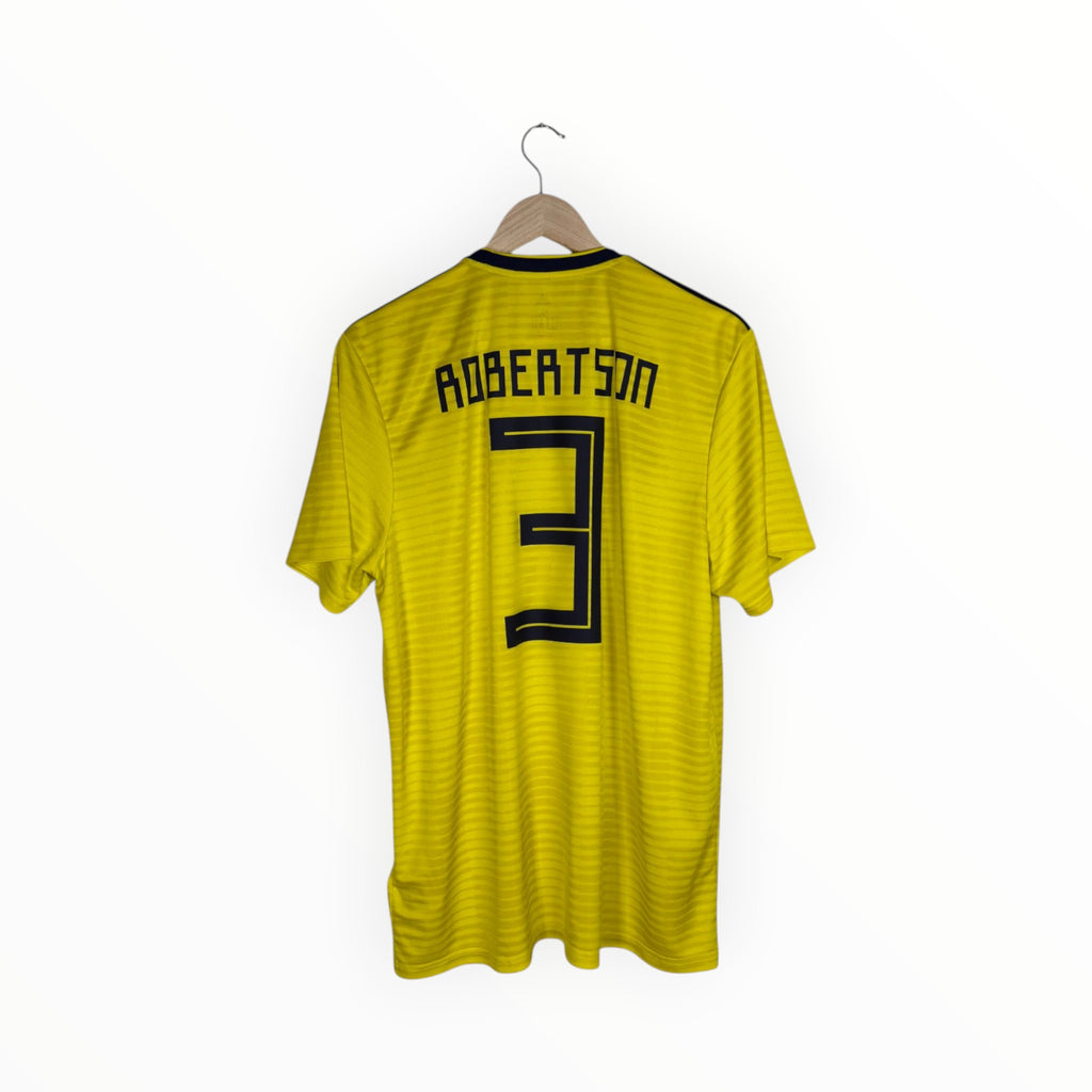 Scotland football shirt Robertson yellow