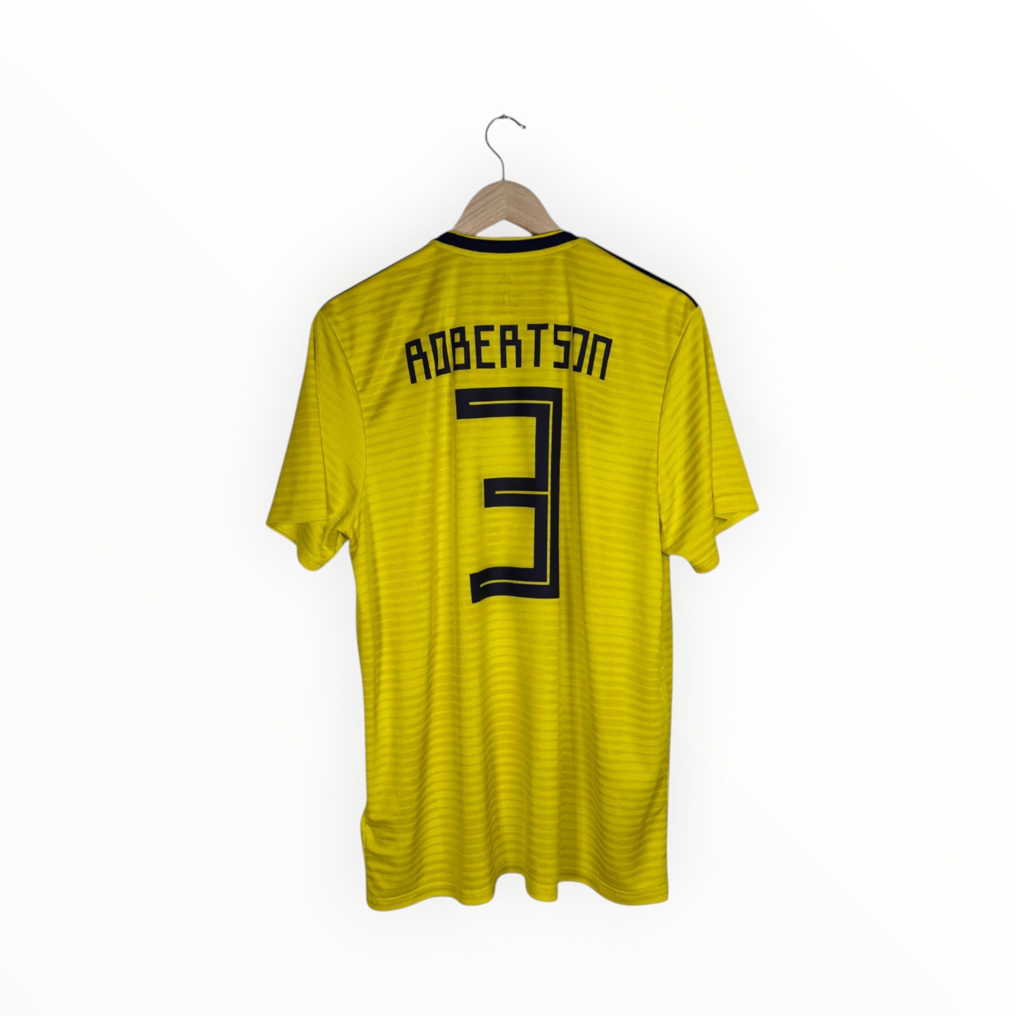 Scotland football shirt Robertson yellow