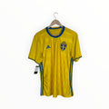 Sweden Adidas football shirt yellow