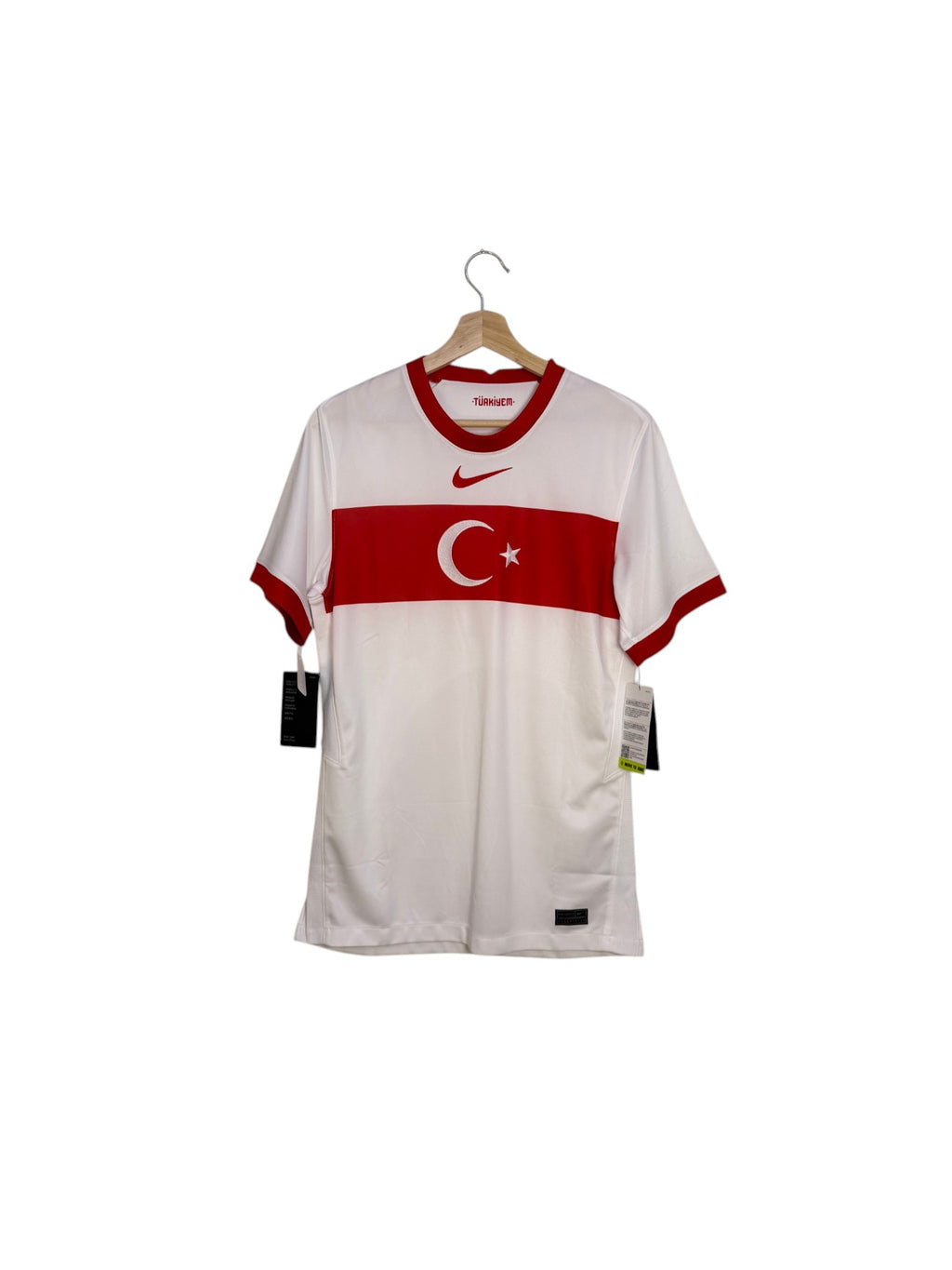 Turkey white and red football shirt nike