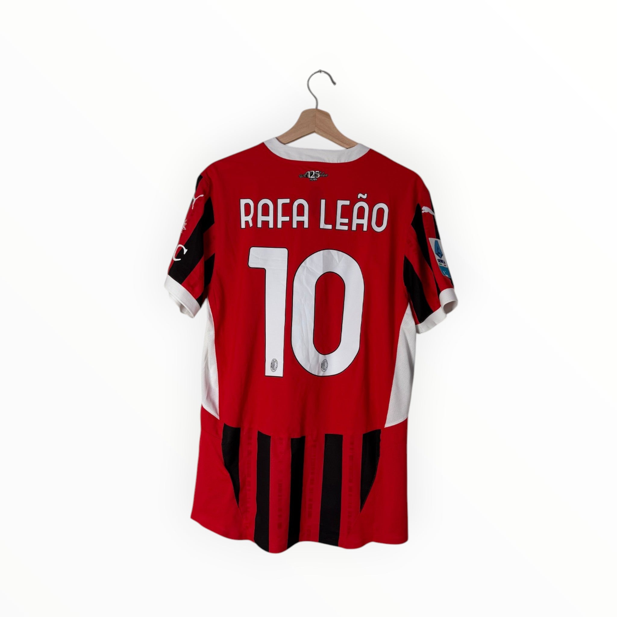 ac milan rafa leao jersey red and black