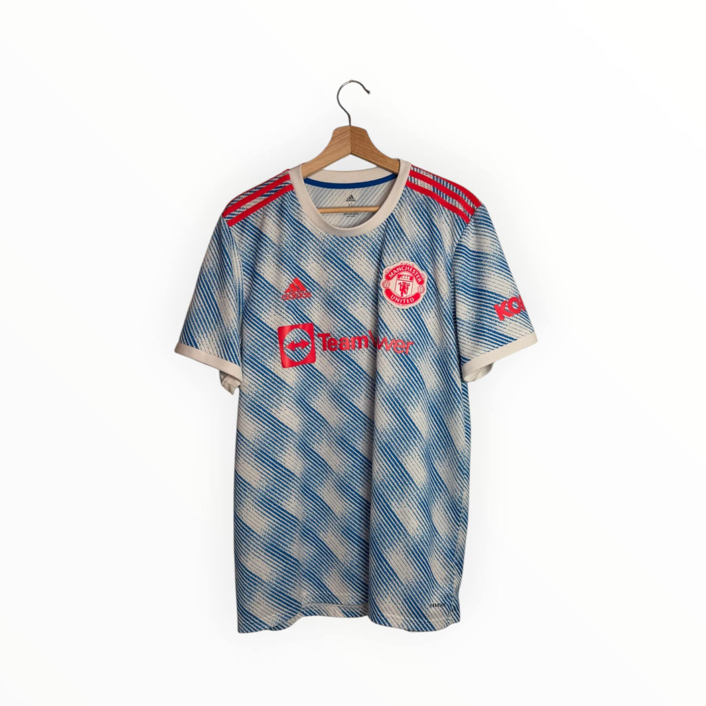 adidas football shirt man united blue