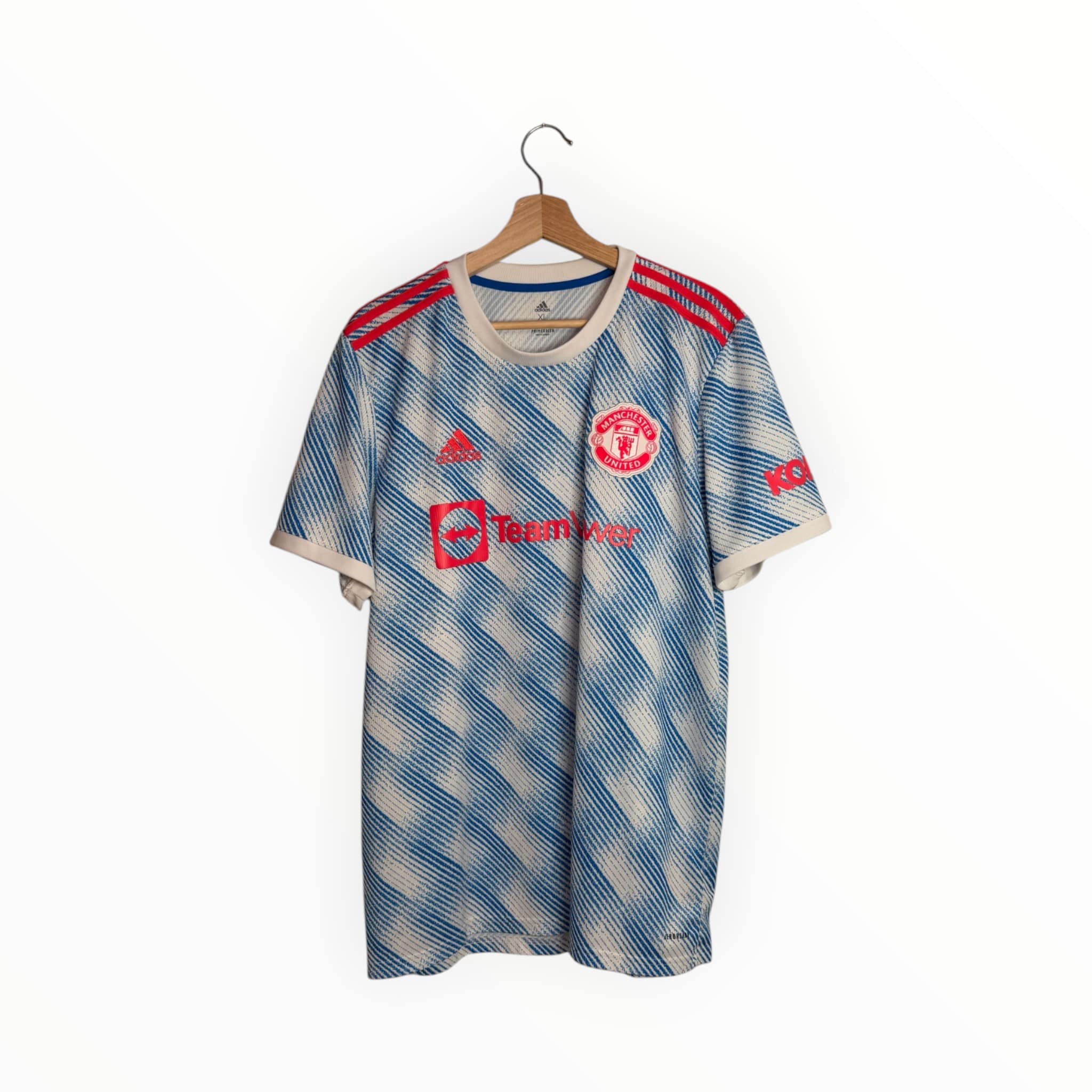 adidas football shirt man united blue