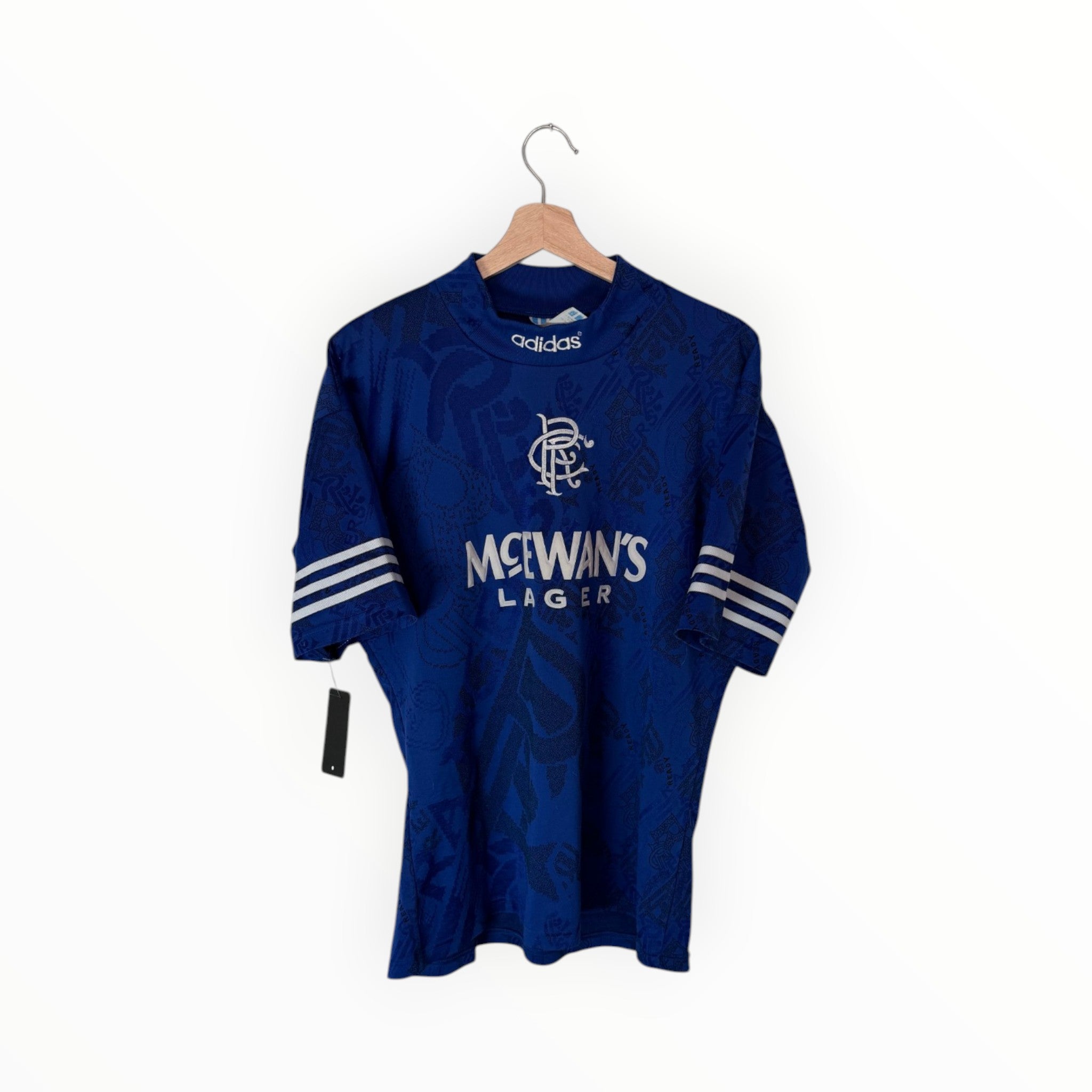 adidas football shirt navy glasgow rangers
