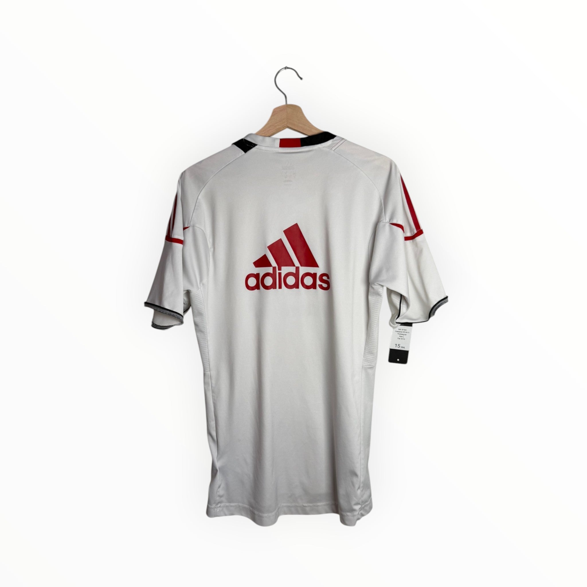 adidas football shirt red and white liverpool