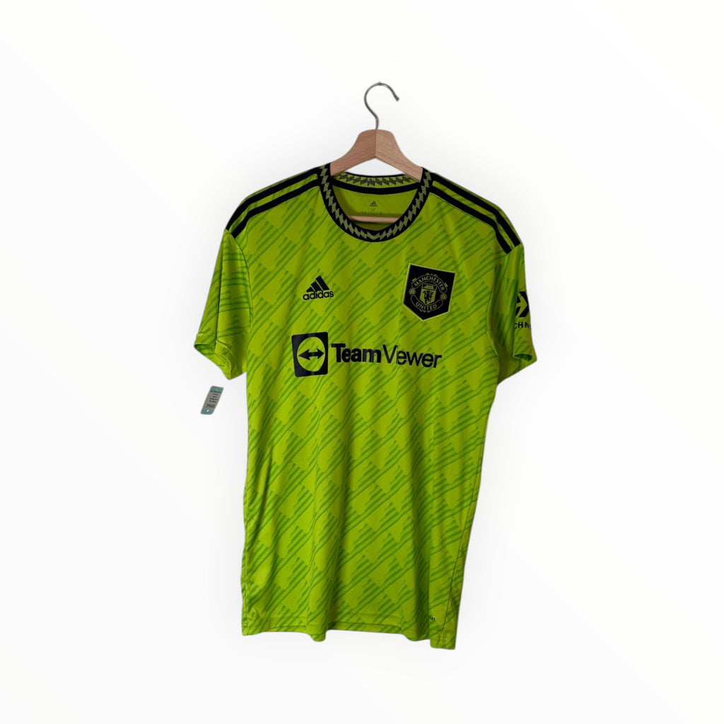 adidas football shirt yellow manchester united