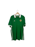 adidas green football shirt north ireland