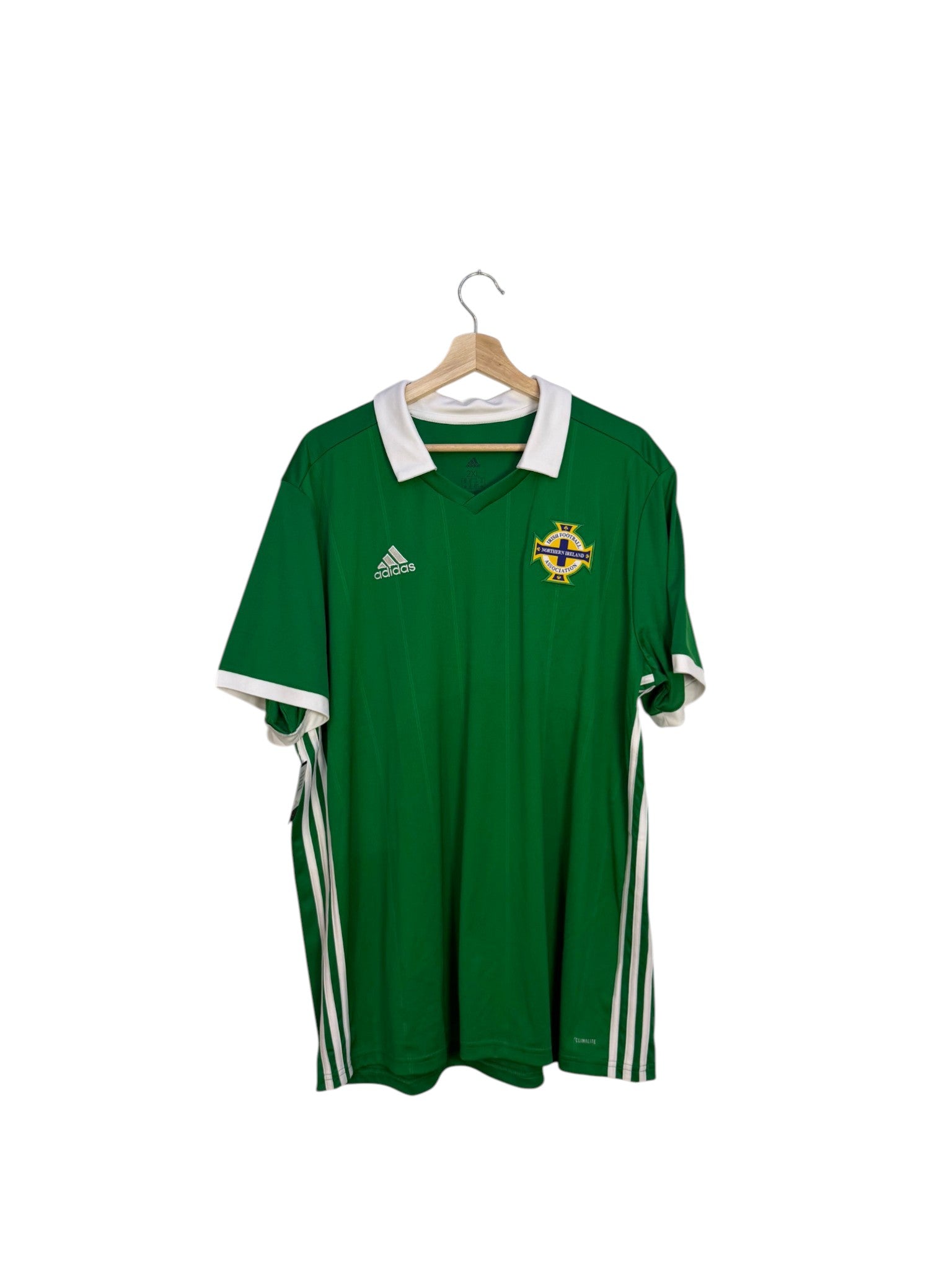 adidas green football shirt north ireland
