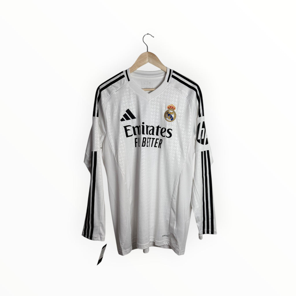 adidas jersey long sleeve Real Madrid white and black