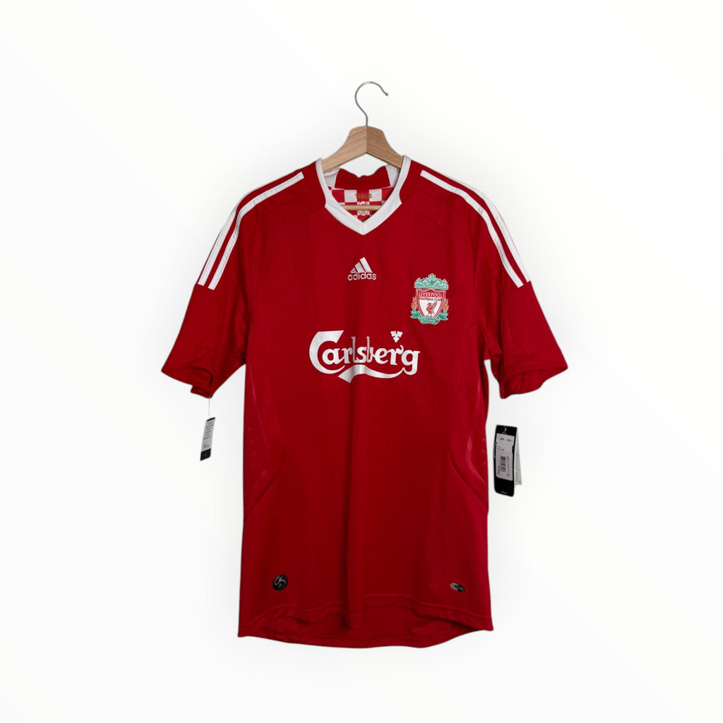 adidas liverpool red and white jersey