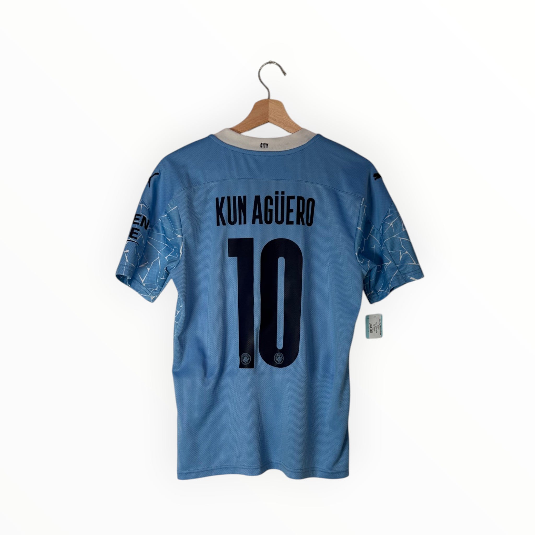 aguero football shirt city blue