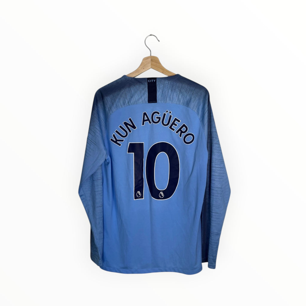aguero football shirt manchester city blue