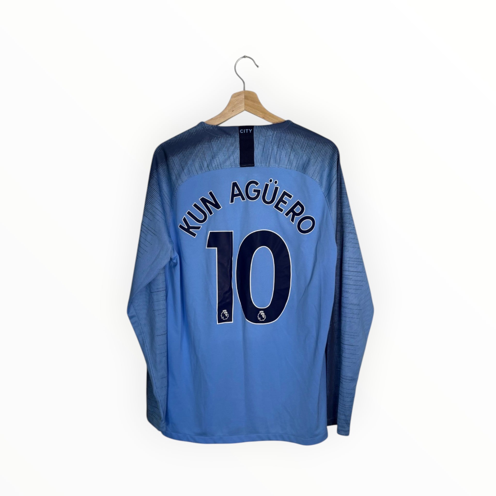 aguero football shirt manchester city blue