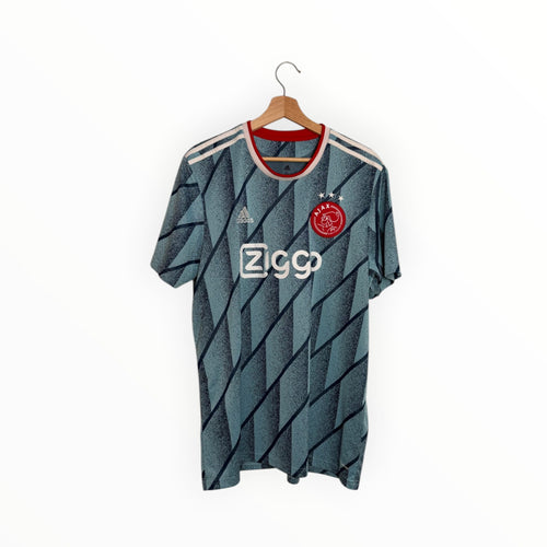 ajax adidas football shirt blue grey